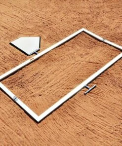 Jaypro 3'x7' Softball Folding Batter's Box Template, BBTMSB