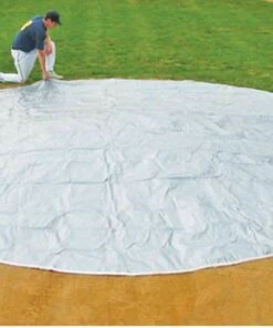 FieldSaver 26' diameter Home Plate Cover, WOVEN POLY