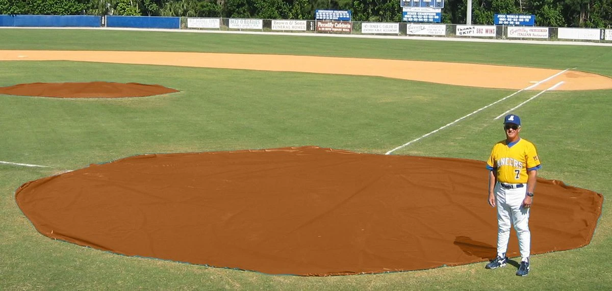 Aer-Flo WWV1830, 30' diam. Wind Weighted Mound/Homebase Tarp, 126 lbs 15 Aer-Flo WWV1830, 30' diam. Wind Weighted Mound/Homebase Tarp, 126 lbs - Image 15