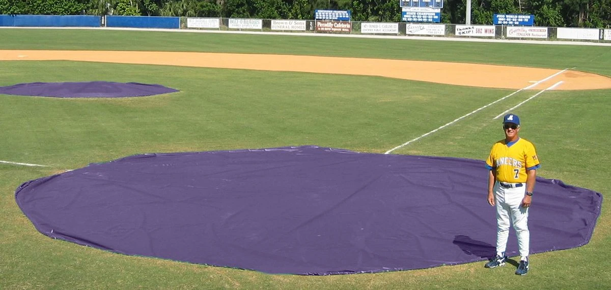 Aer-Flo WWV1830, 30' diam. Wind Weighted Mound/Homebase Tarp, 126 lbs 8 Aer-Flo WWV1830, 30' diam. Wind Weighted Mound/Homebase Tarp, 126 lbs - Image 8