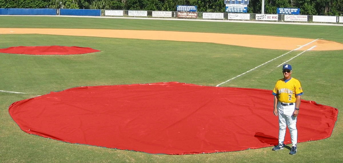 Aer-Flo WWV1830, 30' diam. Wind Weighted Mound/Homebase Tarp, 126 lbs 11 Aer-Flo WWV1830, 30' diam. Wind Weighted Mound/Homebase Tarp, 126 lbs - Image 11