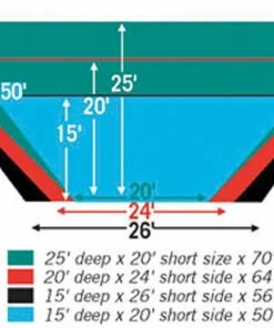 FieldSaver Mesh Infield Protector VCM9x12 Standard Mesh, 25'x20'x70' Royal -Cheap Softball Store a15 765b 3