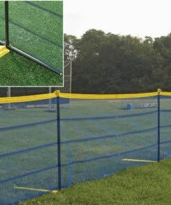 Grand Slam ABOVE GROUND Temporary Fence Package, 100' Forest Green