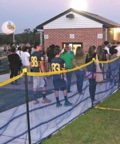 Grand Slam ABOVE GROUND Temporary Fence Package, 150' Red -Cheap Softball Store a15 930d 2