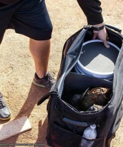 POWERNET Rolling Baseball/Softball Ball Bucket Caddy 12 POWERNET Rolling Baseball/Softball Ball Bucket Caddy -Cheap Softball Store a31 020 05