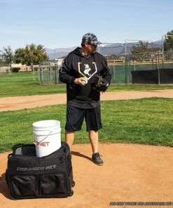 POWERNET Rolling Baseball/Softball Ball Bucket Caddy 13 POWERNET Rolling Baseball/Softball Ball Bucket Caddy -Cheap Softball Store a31 020 06