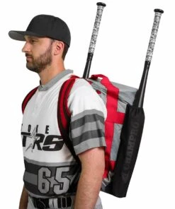Champro Base Knock Duffle Backpack, 20"Lx12"Wx12"H Black 8 Champro Base Knock Duffle Backpack, 20"Lx12"Wx12"H Black -Cheap Softball Store a32 012 2