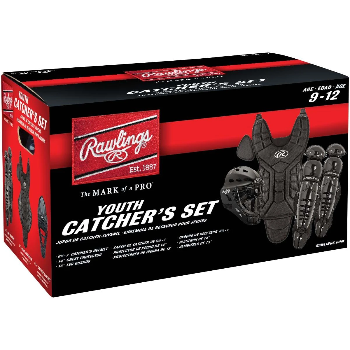 Rawlings Player Series Age 9-12 Catcher's Set, PLCSY 2 Rawlings Player Series Age 9-12 Catcher's Set, PLCSY - Image 2