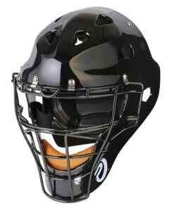 Pro Nine Adult Hockey Style Umpire Helmet Black