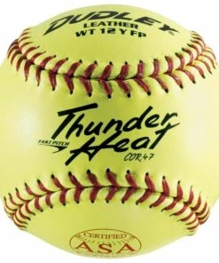 Dudley 12", 4A-147Y 47/375, ASA Thunder Heat Leather Fastpitch Softballs, dz
