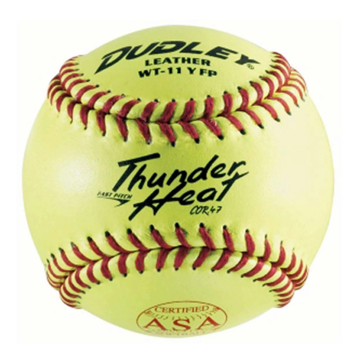 Dudley 11", 4A-531 47/375 ASA Thunder Heat Leather Fastpitch Softball, dz 1 Dudley 11", 4A-531 47/375 ASA Thunder Heat Leather Fastpitch Softball, dz