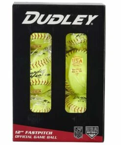 Dudley 12", 6/pk 4D147YR6 USA/NFHS Poly Fastpitch Softballs -Cheap Softball Store a32 413 new 03