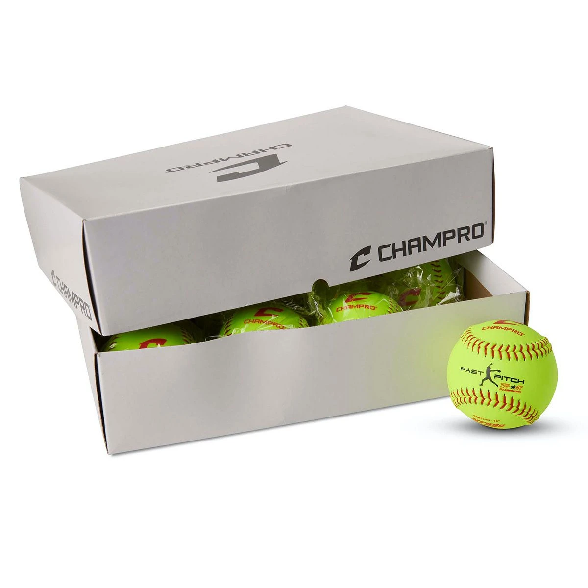 Champro 12" CSB5LYN 47/375 NFHS Leather Fastpitch Softballs 4 Champro 12" CSB5LYN 47/375 NFHS Leather Fastpitch Softballs - Image 4