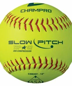 Champro 12” CSB20Y 52/300 ASA/USA Leather Slowpitch Softballs
