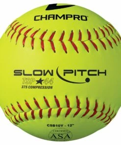 Champro 12” CSB10Y 44/375 ASA/USA Leather Slowpitch Softballs