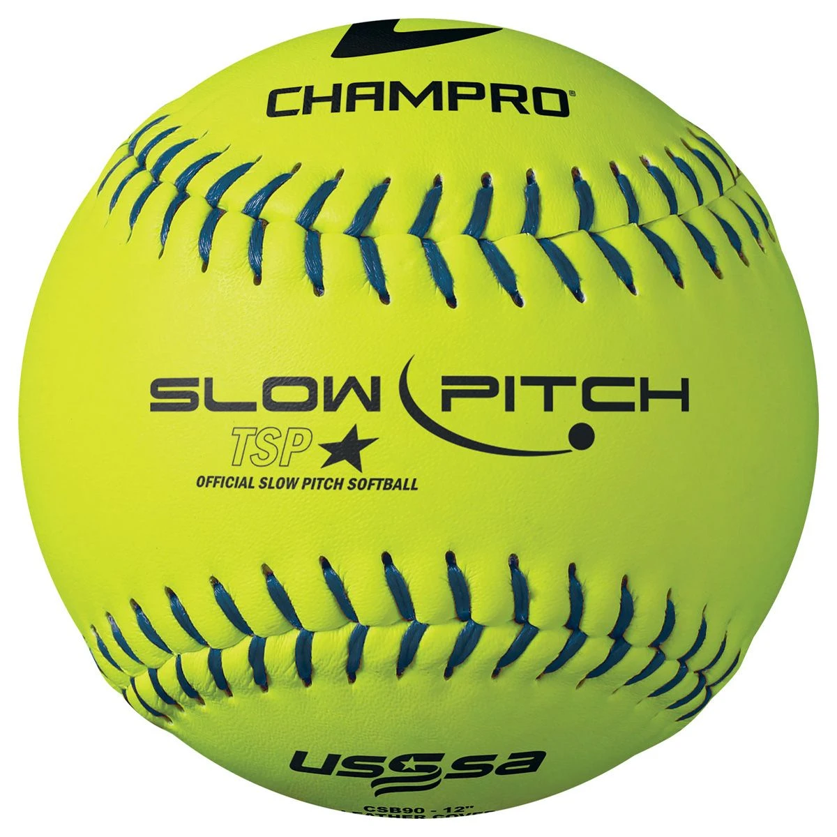 Champro 12” CSB90 44/375 USSSA Leather Slowpitch Softballs 1 Champro 12” CSB90 44/375 USSSA Leather Slowpitch Softballs