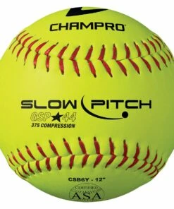 Champro 12” CSB6Y 44/375 ASA/USA Durahide Slowpitch Softballs