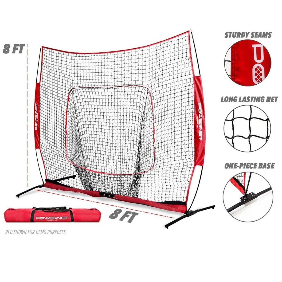 POWERNET XLP PRO 8'x8' Pop Up Hitting Net 3 POWERNET XLP PRO 8'x8' Pop Up Hitting Net - Image 3