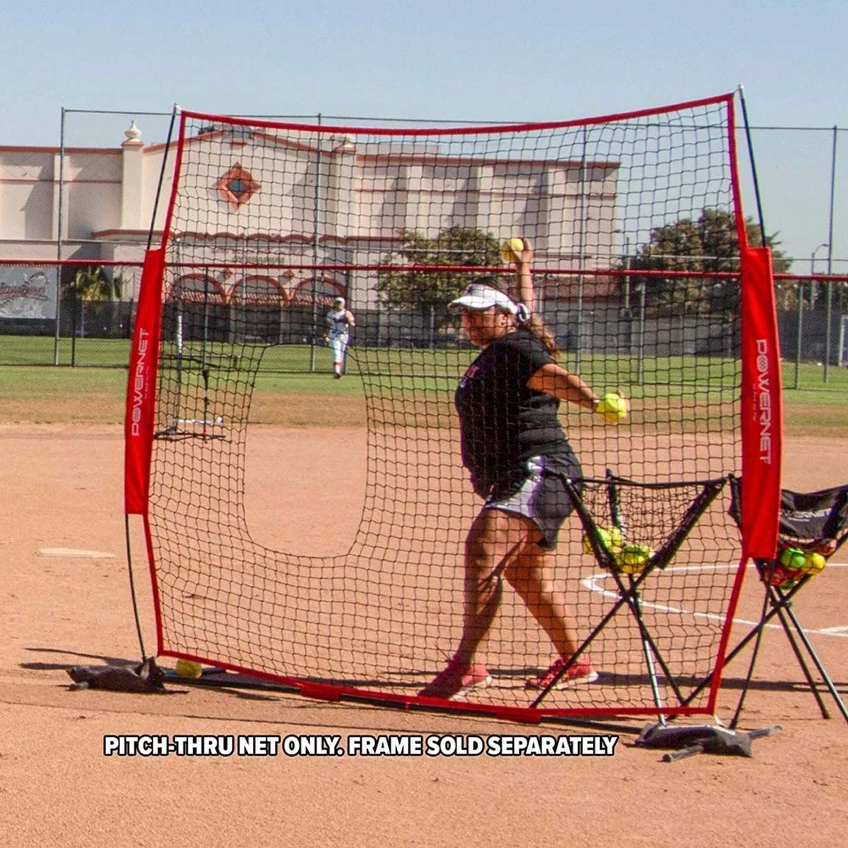 POWERNET Pitch Thru Softball Screen Replacement Net 2 POWERNET Pitch Thru Softball Screen Replacement Net - Image 2