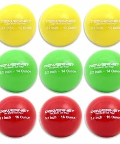 POWERNET Weighted Training Softball Set, 3.2" (9)
