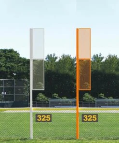 Jaypro 15' Softball Foul Poles, SBCFP-15 White