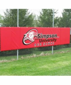 Cover Sports 3'H x 6'L Baseball/Softball Backstop Padding w/Graphics Navy -Cheap Softball Store a32 975 4