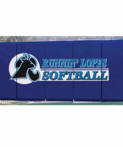 Cover Sports 4'H x 10'L Baseball/Softball Backstop Padding w/Graphics Red