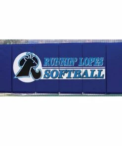 Cover Sports 4'H x 12'L Baseball/Softball Backstop Padding w/Graphics Red
