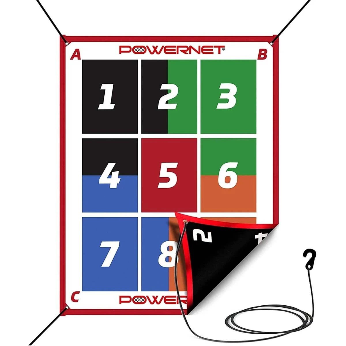 POWERNET Reversible Numbered Pitching Pad 1 POWERNET Reversible Numbered Pitching Pad