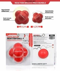 POWERNET Reaction Balls, 2pk -Cheap Softball Store a33 013 01