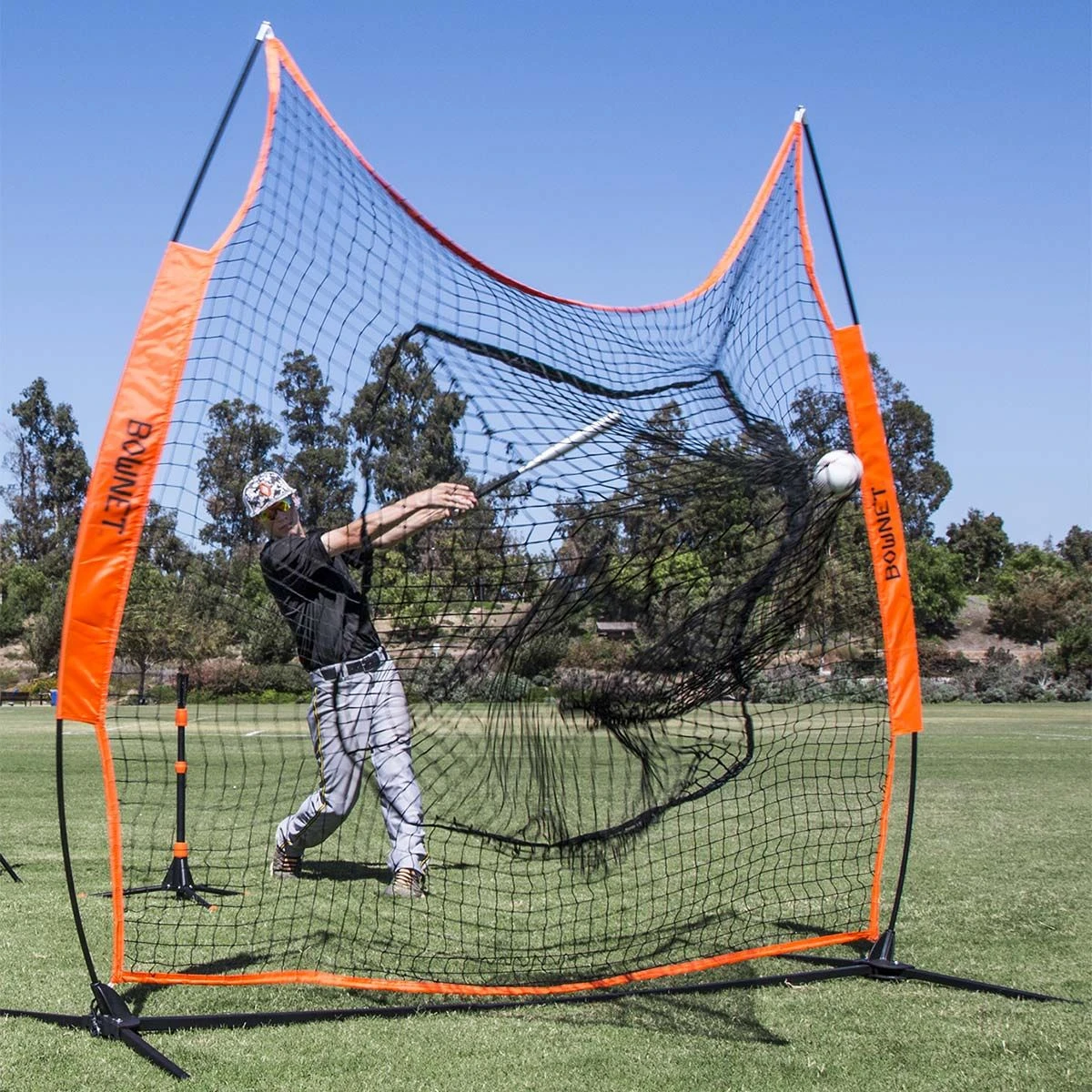 BOWNET BowBMX Big Mouth X Baseball / Softball Catch Net 2 BOWNET BowBMX Big Mouth X Baseball / Softball Catch Net - Image 2