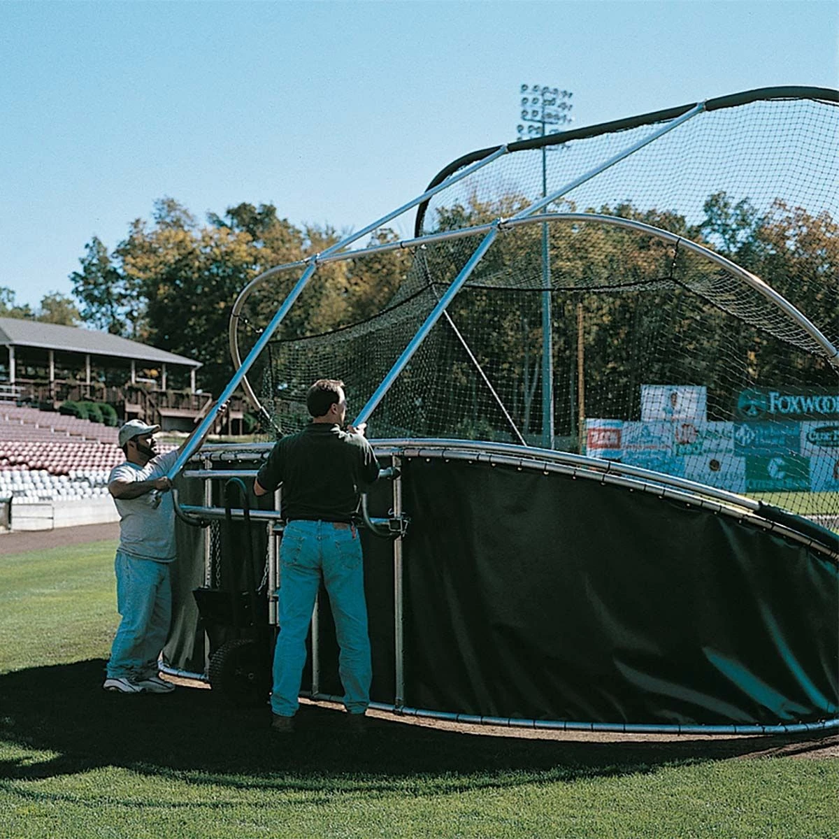 Jaypro Big League Bomber Pro Portable Batting Cage, BBGS-18 Navy 6 Jaypro Big League Bomber Pro Portable Batting Cage, BBGS-18 Navy - Image 6