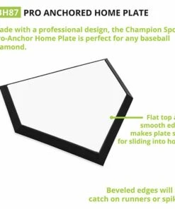 Champion Professional Removable Home Plate, BH87 -Cheap Softball Store a33 221 new 04