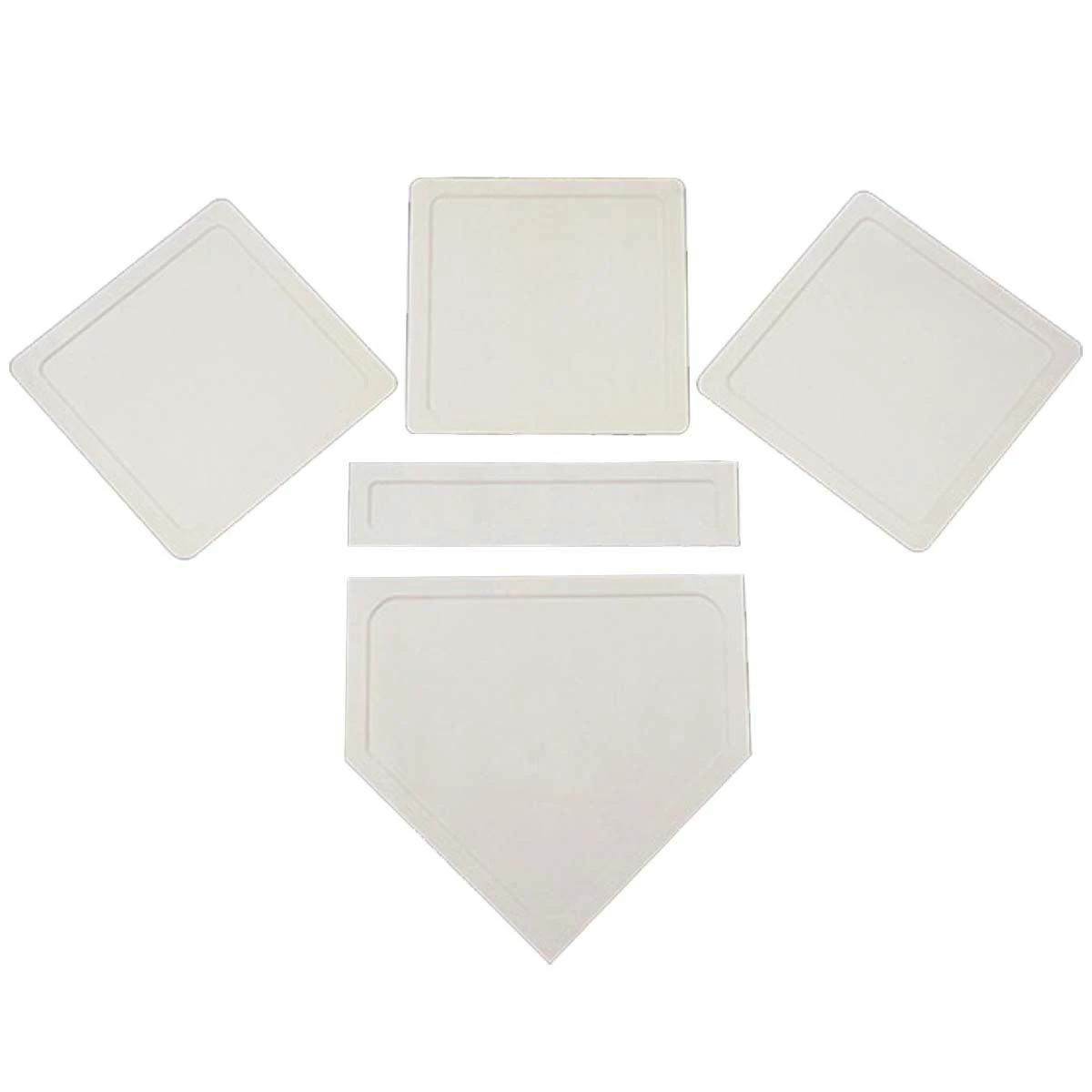 Schutt Recreational Throw Down Baseball/Softball Base Set, White 1 Schutt Recreational Throw Down Baseball/Softball Base Set, White