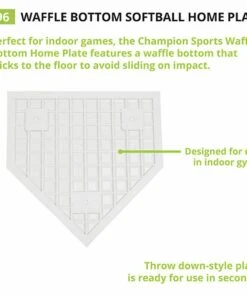 Champion Waffle Bottom Rubber Home Plate, 96 -Cheap Softball Store a33 279 new 01
