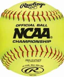 Rawlings 12" NC12L NCAA Championship 47/400 Leather Fastpitch Softballs, dz