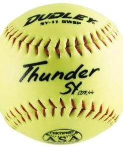 Dudley 11" SY11 GWSP 44/375 ASA Thunder Synthetic Slowpitch Softballs, dz