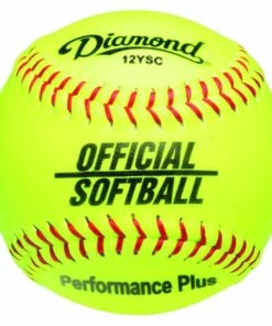Diamond 12", 12YSC Official Synthetic Softball, Yellow