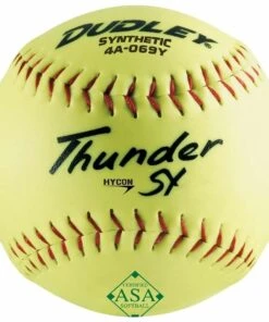 Dudley 12" Thunder SY 52/300 ASA Slowpitch Synthetic Softballs, dz