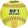 Rawlings 10" ASA RIF Level 1 Synthetic Fastpitch Softballs, dz, SR10RYSA