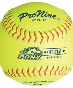 Pro Nine 12", 47 PL12 47/375 Official Pony League Leather Fastpitch Softballs, dz