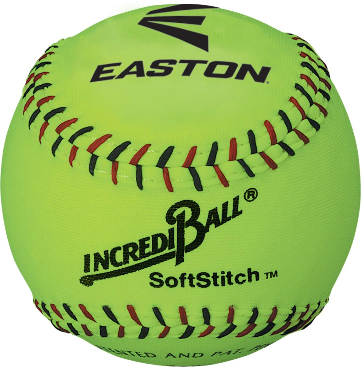 Easton 11" Incrediball Neon SoftStitch Training Softball, A122608T, ea 1 Easton 11" Incrediball Neon SoftStitch Training Softball, A122608T, ea