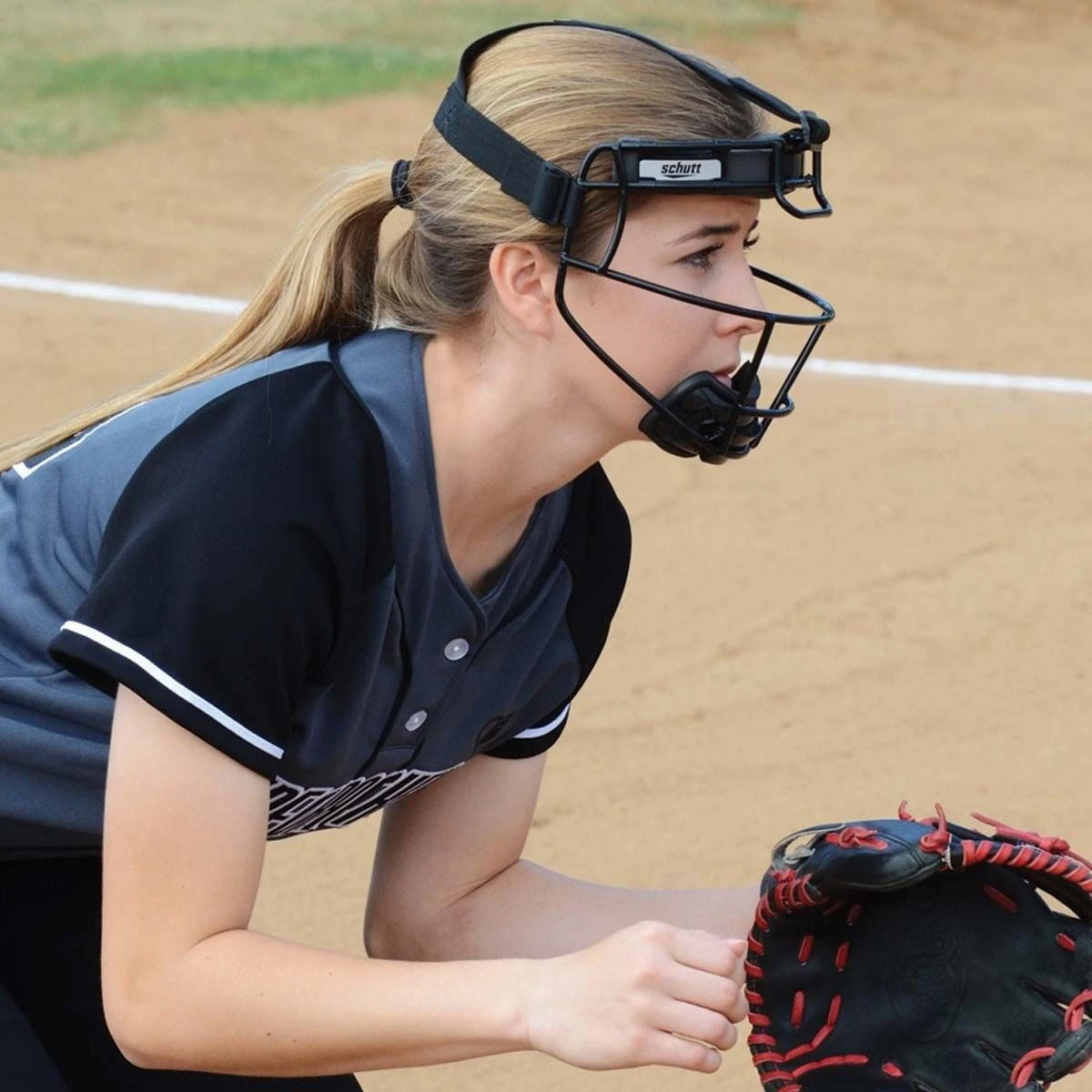 Schutt 122150CC Softball Fielder's Protective Face Guard, YOUTH Neon Pink 5 Schutt 122150CC Softball Fielder's Protective Face Guard, YOUTH Neon Pink - Image 5