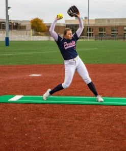 Portolite Spiked Softball Pitching Mat Green -Cheap Softball Store a34 008 new 05