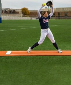 Portolite Spiked Softball Pitching Mat Green -Cheap Softball Store a34 008 new 06