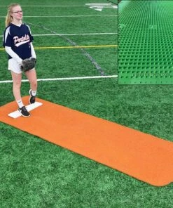 Portolite Spiked Softball Pitching Mat Green -Cheap Softball Store a34 008 new new