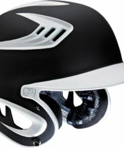 Rawlings S80 JUNIOR 2-Tone 80 MPH Matte Finish Batting Helmet, S80X2J Black