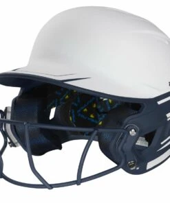 Rawlings Mach Ice Fastpitch Softball Batting Helmet w/ Faceguard Navy