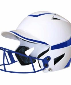 Champro HX Pro Fastpitch 2-Tone Batting Helmet w/Faceguard Navy