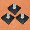 Set of 3 Rubber Baseball Base Anchor Foundations, 1269895
